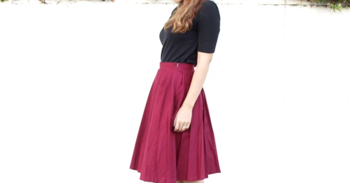 How To Sew Knife Pleats: The Emma Skirt Sewing Tutorial | Upstyle
