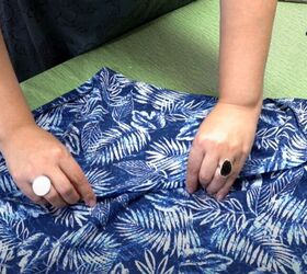 learn to restyle a dress while making it longer, Hem the bottom