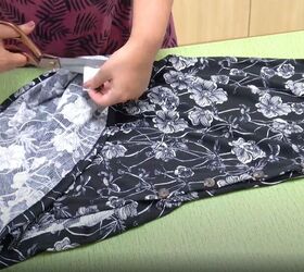 how to cut a dress shorter with scissors Cutting A Slit in A Dress with Scissors