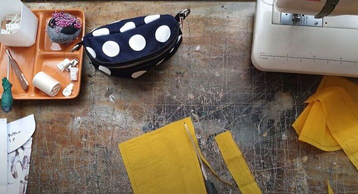 check out this gorgeous diy fanny pack bag, Cut out the lining