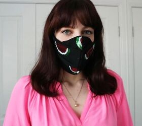 make your own lirika matoshi inspired facemask with this tutorial, Unique facemask