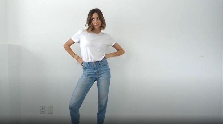 tips and tricks to style jeans and a white tee, White t shirt and jeans outfit
