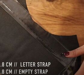 sleek dior inspired saddle bag pattern tutorial, Adding straps for decoration