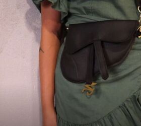 sleek dior inspired saddle bag pattern tutorial, Completed DIY Dior saddle bag