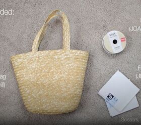 check out this diy woven bag transformation, Straw bag