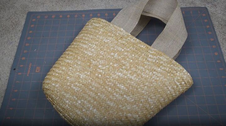 check out this diy woven bag transformation, Attach handles