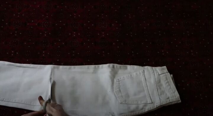 transform a pair of old jeans into an amazing denim skirt, DIY denim skirt