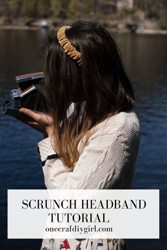 velvet scrunch headband diy