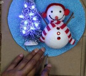 diy 3d light up snow globe ugly christmas sweater