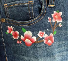 14 amazing ways to customize your ordinary jeans, Painted jeans