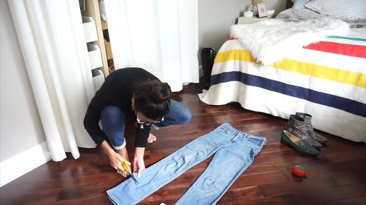 get the perfect raw hem for your jeans and learn 5 ways to style them, Raw hem skinny jeans