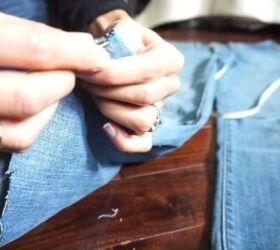 get the perfect raw hem for your jeans and learn 5 ways to style them, How to raw hem jeans