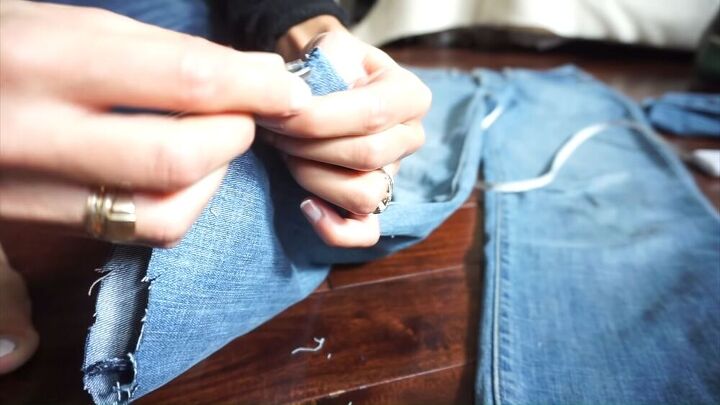 get the perfect raw hem for your jeans and learn 5 ways to style them, How to raw hem jeans
