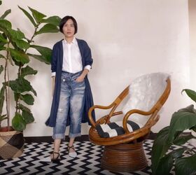 how to style mom jeans, Pair with a cardigan