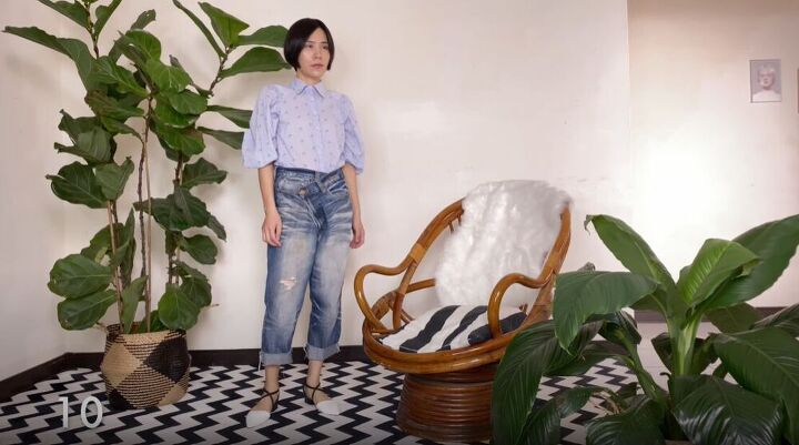 how to style mom jeans, How to style loose mom jeans