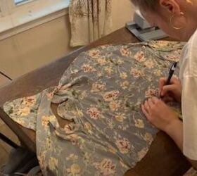 check out these diy clothing transformations, Mark the center