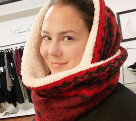 11 gorgeous ways to style your scarves this winter, Fleece infinity scarf