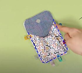 sew along with me for a cute diy coin case, Sew the front piece