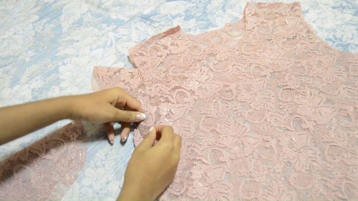 easily create an adorable lace top with this simple tutorial, Sew a lace top