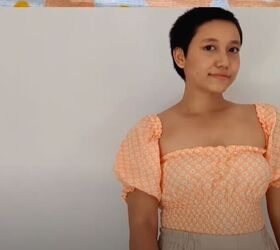 pretty diy shirred top, How to sew a ruched top