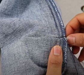 how to sew a euro hem on jeans, Sew a blind stitch