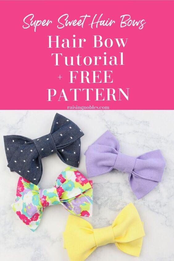 how to make a hair bow hair bow tutorial free pattern