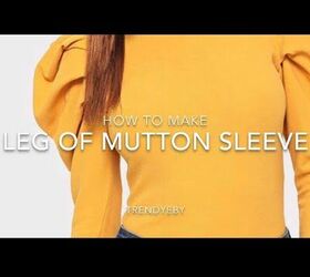 learn the tricks to sewing a stylish leg of mutton sleeve, Easy leg of mutton sleeve