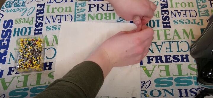 how to sew a french seam, Pin in place