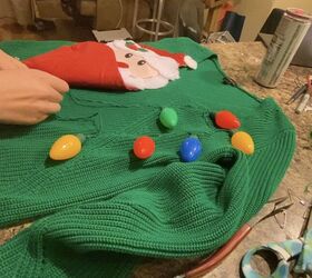 how to turn any sweater into a lighted ugly sweater