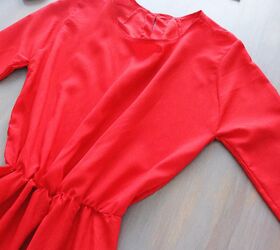 making simple maxi long sleeve dress with elasticated waist