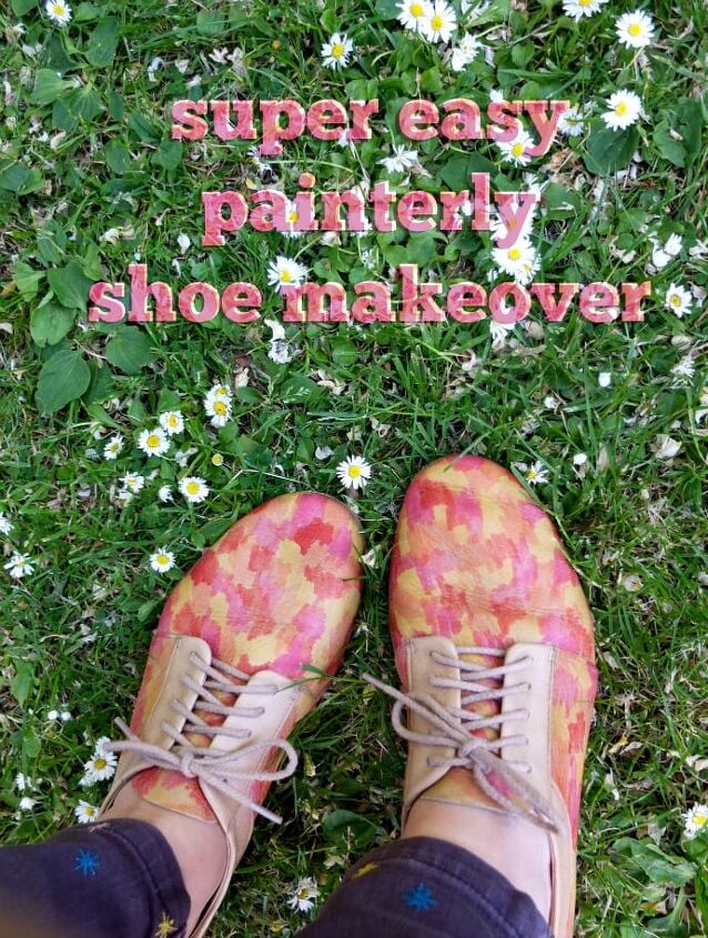 easy painterly shoe makeover
