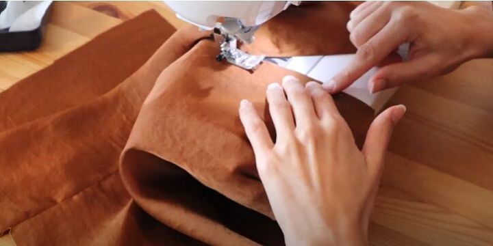 sew a perfect autumn satin dress, How to sew a satin dress