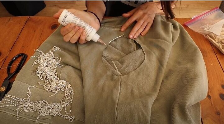 3 Ways to Use Rhinestone Fringe: DIY Rhinestone Shorts, Dress & Top ...