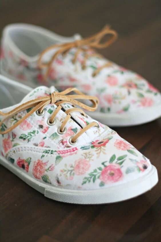 diy floral sneakers