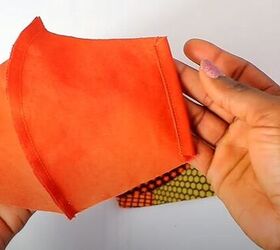 diy sewing project facemask with a filter pocket, Sew the folds