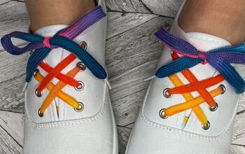 Quick Fabric Marker Rainbow Shoelace DIY