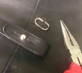 how to upcycle leather boots into a handbag foldover purse with stra