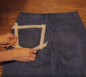 upgrade your jeans with a genius paint trick, Easy painted jeans