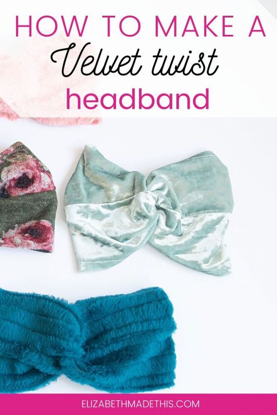 how to make a velvet twist headband