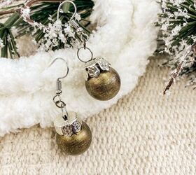 DIY Christmas Ball Earrings
