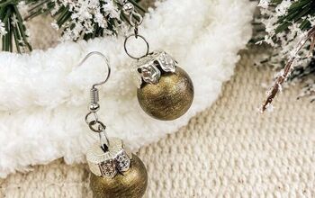 DIY Christmas Ball Earrings