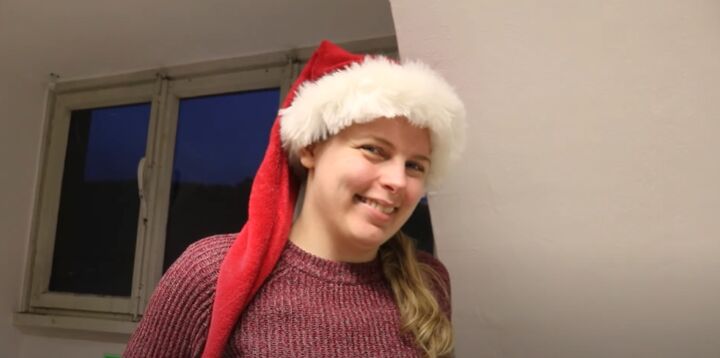 get in the spirit with this diy santa hat, Easy Santa hat