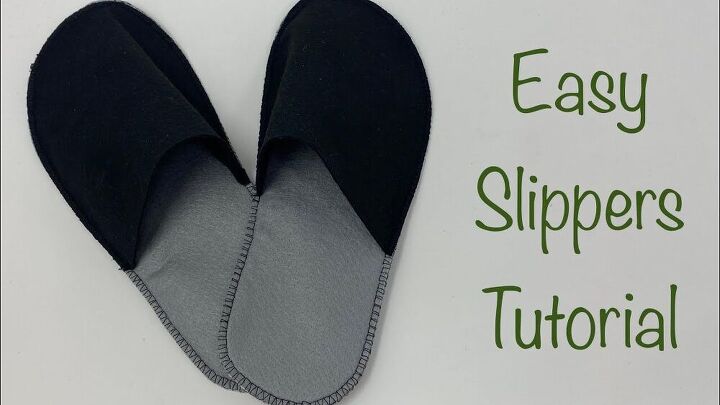 how to make slippers, Easy slippers