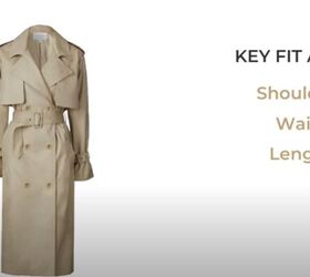 winter outfit inspo how to choose style and wear a trench coat, Focus on key fit areas