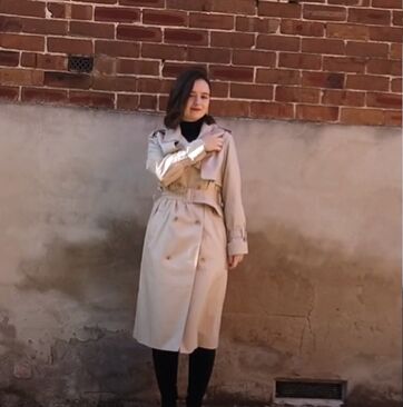 winter outfit inspo how to choose style and wear a trench coat, Trench coat fit women