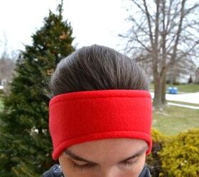 fleece ear warmer headband tutorial
