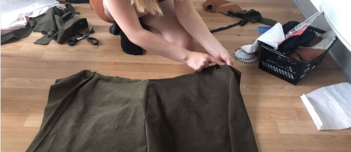 make a skort from scratch, Attach the shorts and skirt