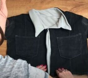 diy a denim jacket with a cozy lining this winter, Women s lined denim jacket