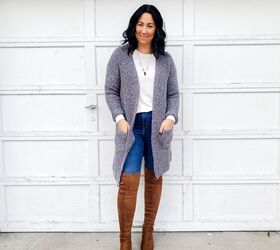 chunky cardigan outfit