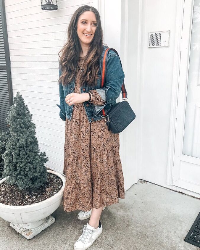 5 ways to style a printed maxi dress